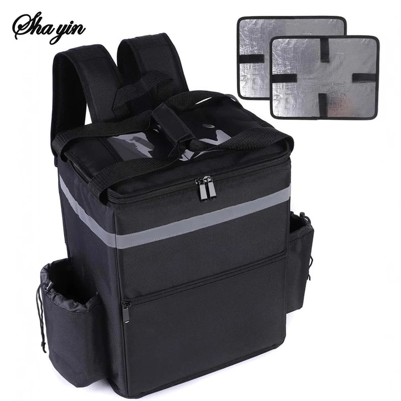 30L Insulated Delivery Backpack Waterproof Thermal Cooler Bag For Riders Takeout Pizza Grocery De 1