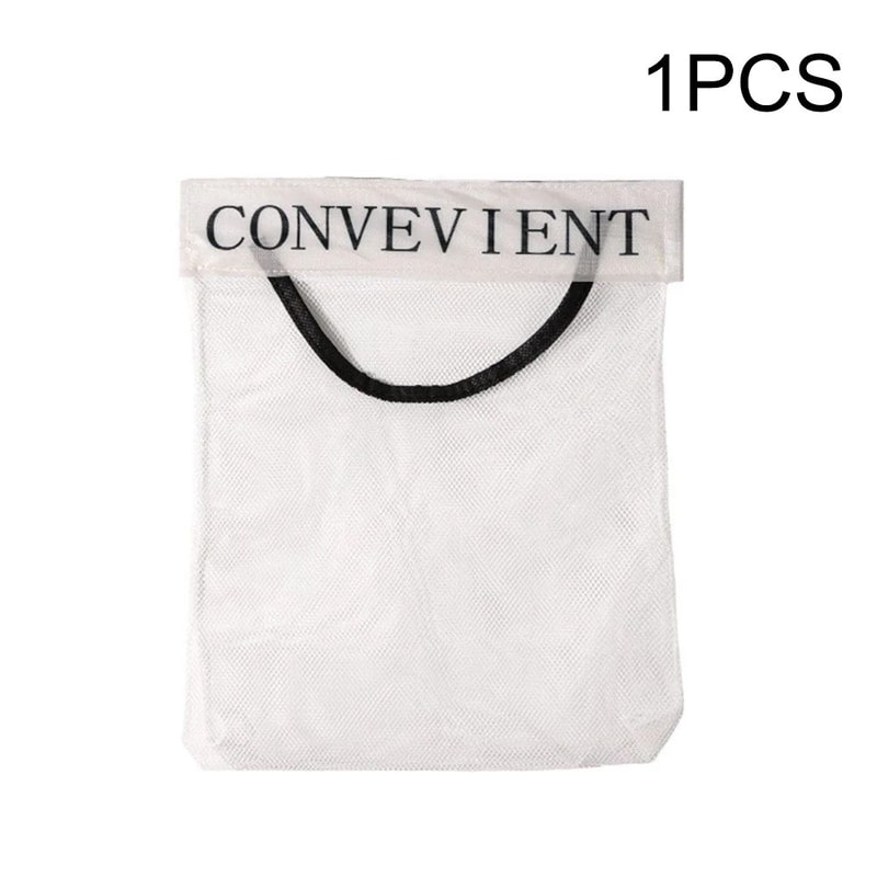 WallMounted Mesh Garbage Bag Holder Large Capacity Hanging Storage Organizer Net For Kitchen Bags 6