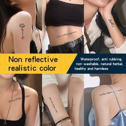 waterproof semi permanent tattoo stickers painless safe herbal ink temporary body art patterns sexy festival set