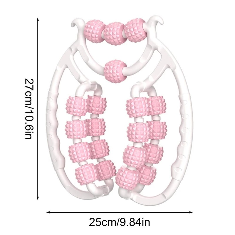 Dual Ring Leg Clamper Massager 20 Rollers Thigh Kegel Exerciser Anti Cellulite Slimming Roller Pain 5