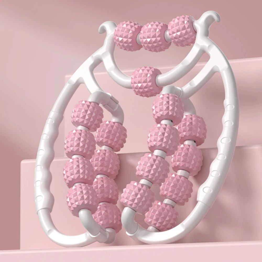 Dual Ring Leg Clamper Massager 20 Rollers Thigh Kegel Exerciser Anti Cellulite Slimming Roller Pain 8