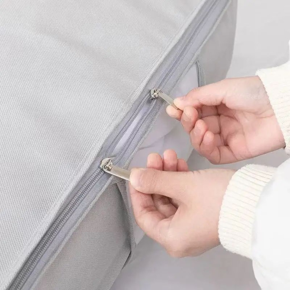 Extra Large Foldable Storage Bags For Clothes Comforters Quilt Organizer With Carry Handles Moving 2