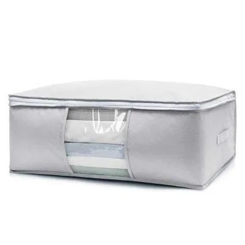 Extra Large Foldable Storage Bags For Clothes Comforters Quilt Organizer With Carry Handles Moving 6