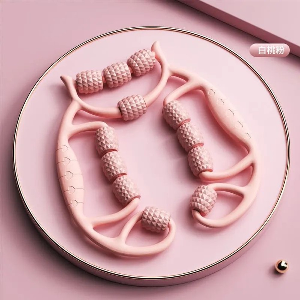 12 Roller Circular Leg Clamp Massager Thigh Slimming Tool Muscle Relax Stretching Manual Leg Shapin 1