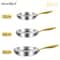 KEMORELA 3 Pcs 316 Stainless Steel Nonstick Frying Pan Set Gold Handle 5 Ply Wok Pans 2mm Thick Ind 7