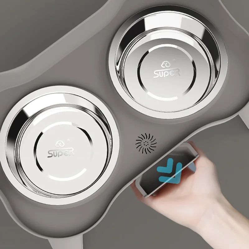 Stainless Steel Pet Bowl Dual Use Food And Water Dish Durable Feeding Bowl For Dogs Cats Easy Clean 1