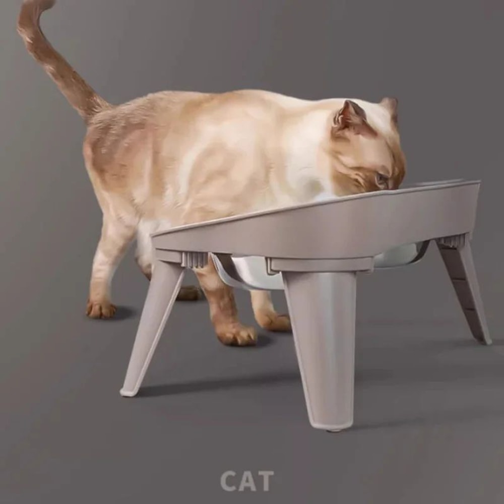 Stainless Steel Pet Bowl Dual Use Food And Water Dish Durable Feeding Bowl For Dogs Cats Easy Clean 5