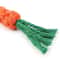 Carrot Rope Dog Chew Toy Cotton Teething Cleaning Tug Toy For Small Medium Puppies Outdoor Training 2