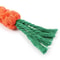 Carrot Rope Dog Chew Toy Cotton Teething Cleaning Tug Toy For Small Medium Puppies Outdoor Training 2