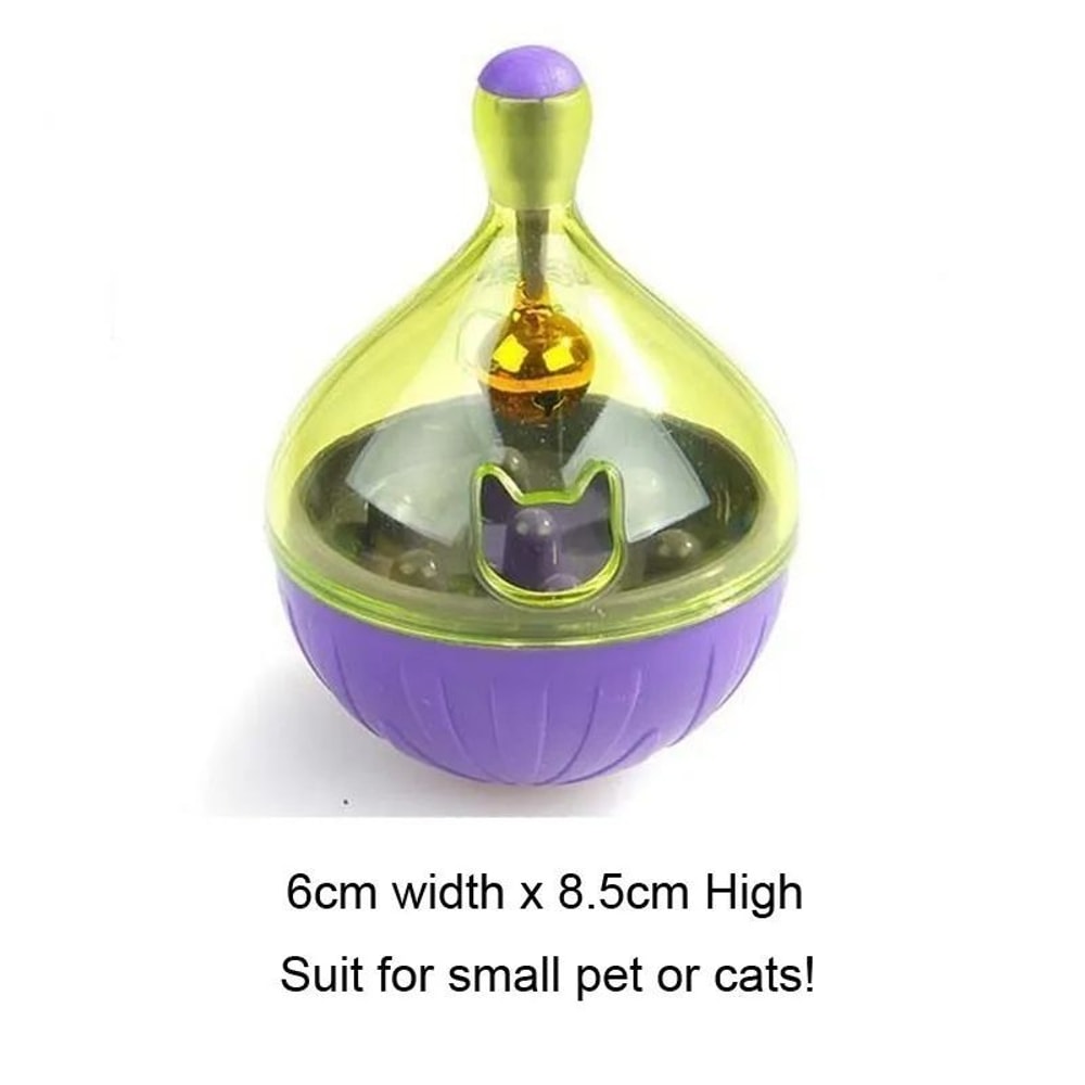 Interactive Treat Dispensing Ball Puzzle Toy Slow Feeder Rolling Snack Trainer For Cats And Small D 7