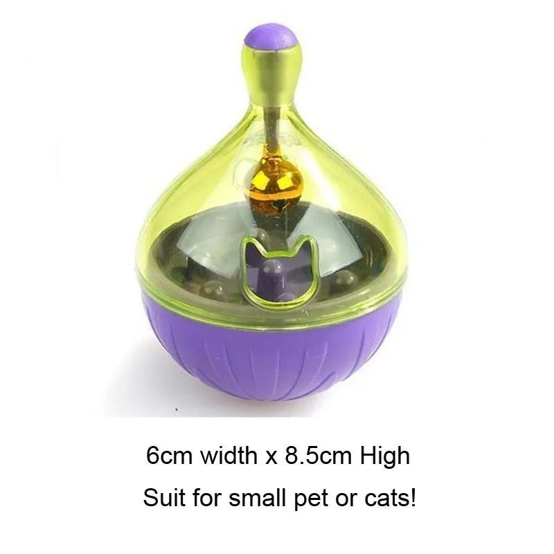 Interactive Treat Dispensing Ball Puzzle Toy Slow Feeder Rolling Snack Trainer For Cats And Small D 7
