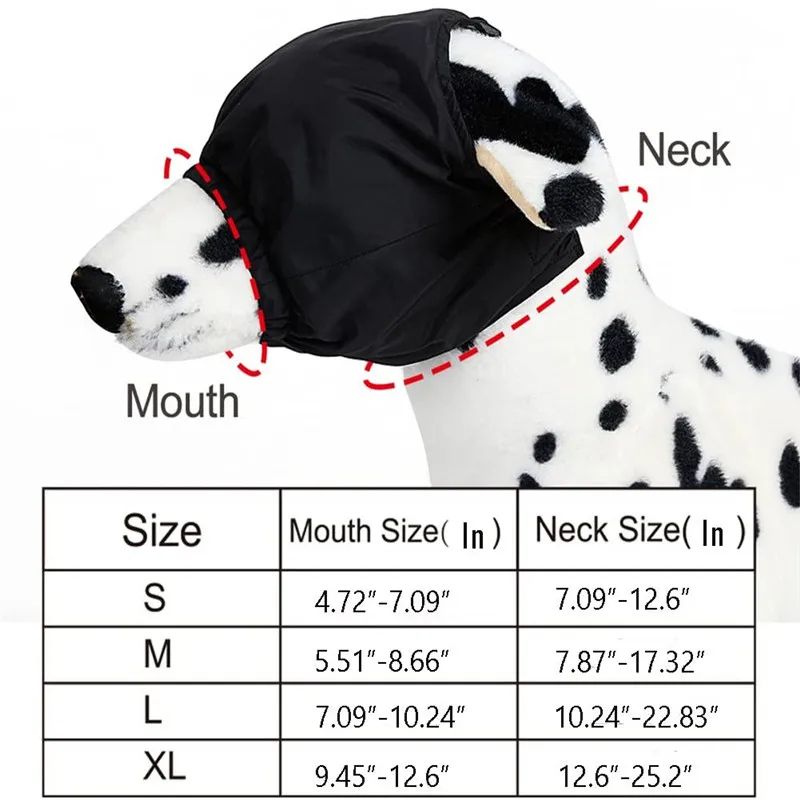 Dog Calming Cap Eye Mask Nylon Shading Anxiety Blindfold Muzzle For Grooming Bathing Car Sickness P 5