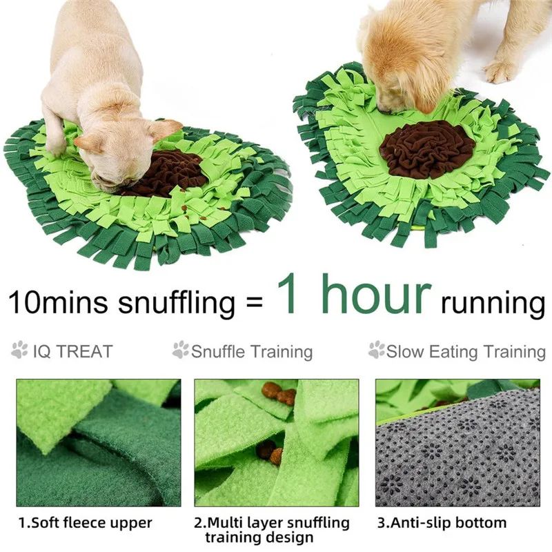 Avocado Dog Snuffle Mat Large Puzzle Feeding Toy Non Slip Interactive Training Blanket For Treat Hu 4