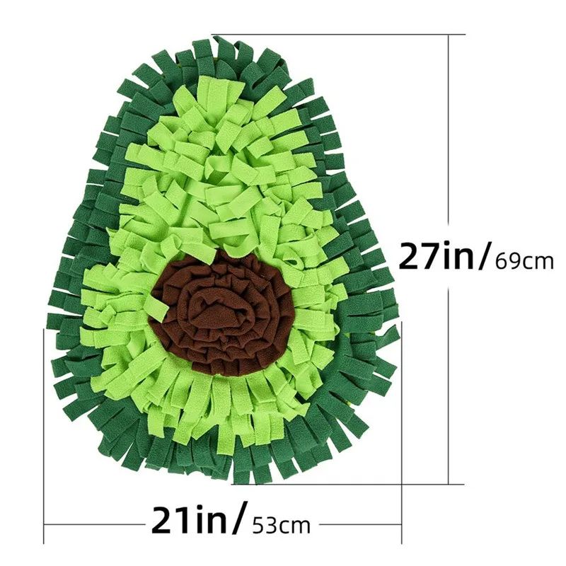 Avocado Dog Snuffle Mat Large Puzzle Feeding Toy Non Slip Interactive Training Blanket For Treat Hu 5