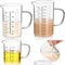 High Borosilicate Glass Measuring Cup Clear Scale Beaker With Handle V Spout Heat Resistant Kitchen 0