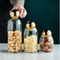 Golden Cork Lid Glass Storage Jar Airtight Kitchen Food Container For Coffee Beans Tea Snacks Home 1