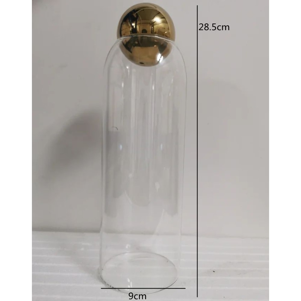 Golden Cork Lid Glass Storage Jar Airtight Kitchen Food Container For Coffee Beans Tea Snacks Home 13