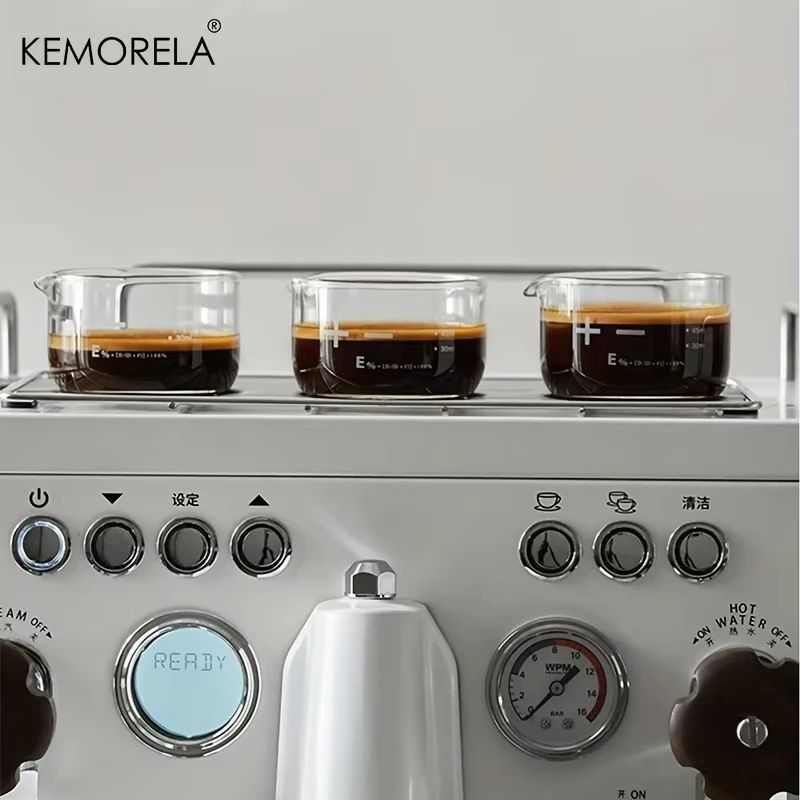 KEMORELA Espresso Shot Glasses With Clear Scale Measuring Cup Heavy Glass Coffee Cups For Home Bari 1
