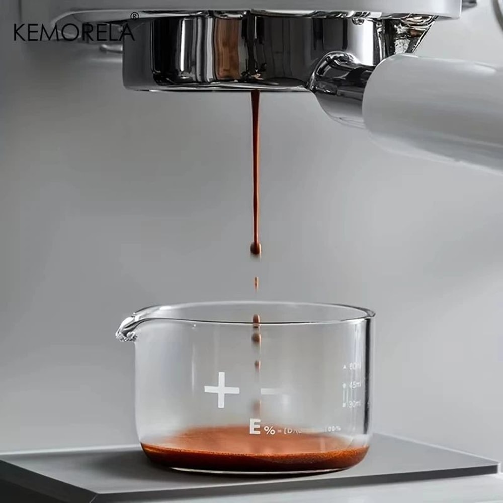 KEMORELA Espresso Shot Glasses With Clear Scale Measuring Cup Heavy Glass Coffee Cups For Home Bari 3