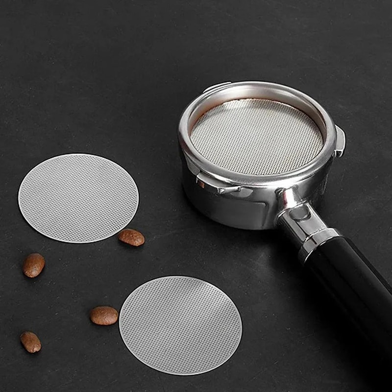 Reusable Espresso Puck Screen Stainless Steel Mesh Coffee Filter 51mm 535mm 585mm Espresso Machine 0