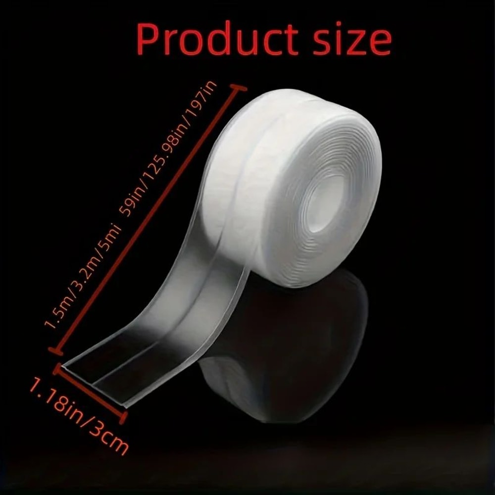 Transparent Waterproof Adhesive Sealing Tape Strip For Kitchen Bathroom Sink Joints Caulk Repair Se 5