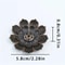 Antique Lotus Alloy Incense Burner Plate MultiHole Stick Holder For Buddha Incense Home Decor Ash C 2