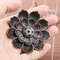 Antique Lotus Alloy Incense Burner Plate MultiHole Stick Holder For Buddha Incense Home Decor Ash C 4