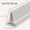 SelfAdhesive Shower Water Dam Threshold Strip TPE Waterproof Water Stopper For Dry Wet Separation S 2