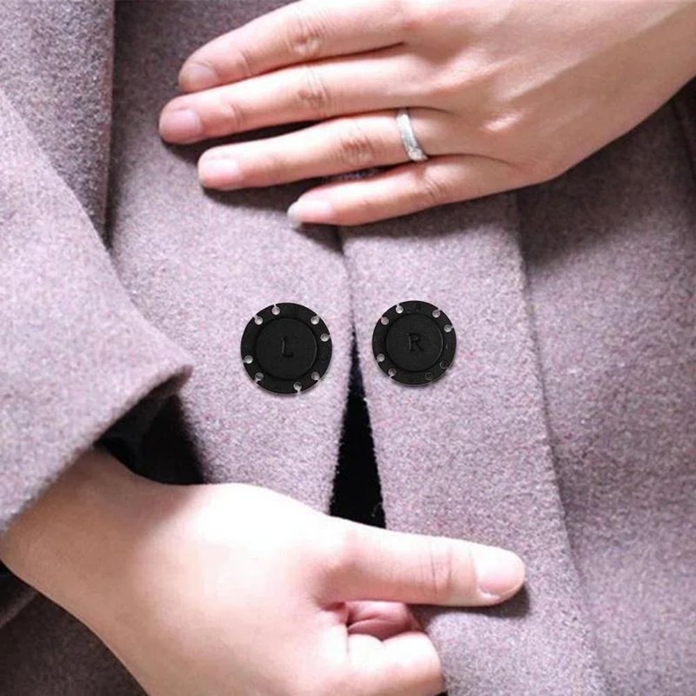 5 Pairs Invisible Magnetic Snap Buttons For Clothing Round SewOn Closures For DIY Sewing Crafts Dre 2