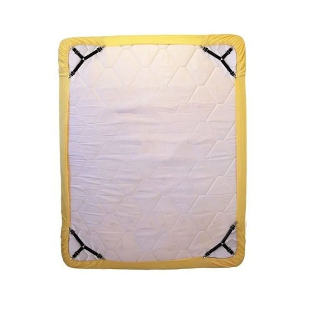 Adjustable Bed Sheet Fasteners Straps With Clips Elastic Mattress Sheet Holder Grippers For Wrinkl 3