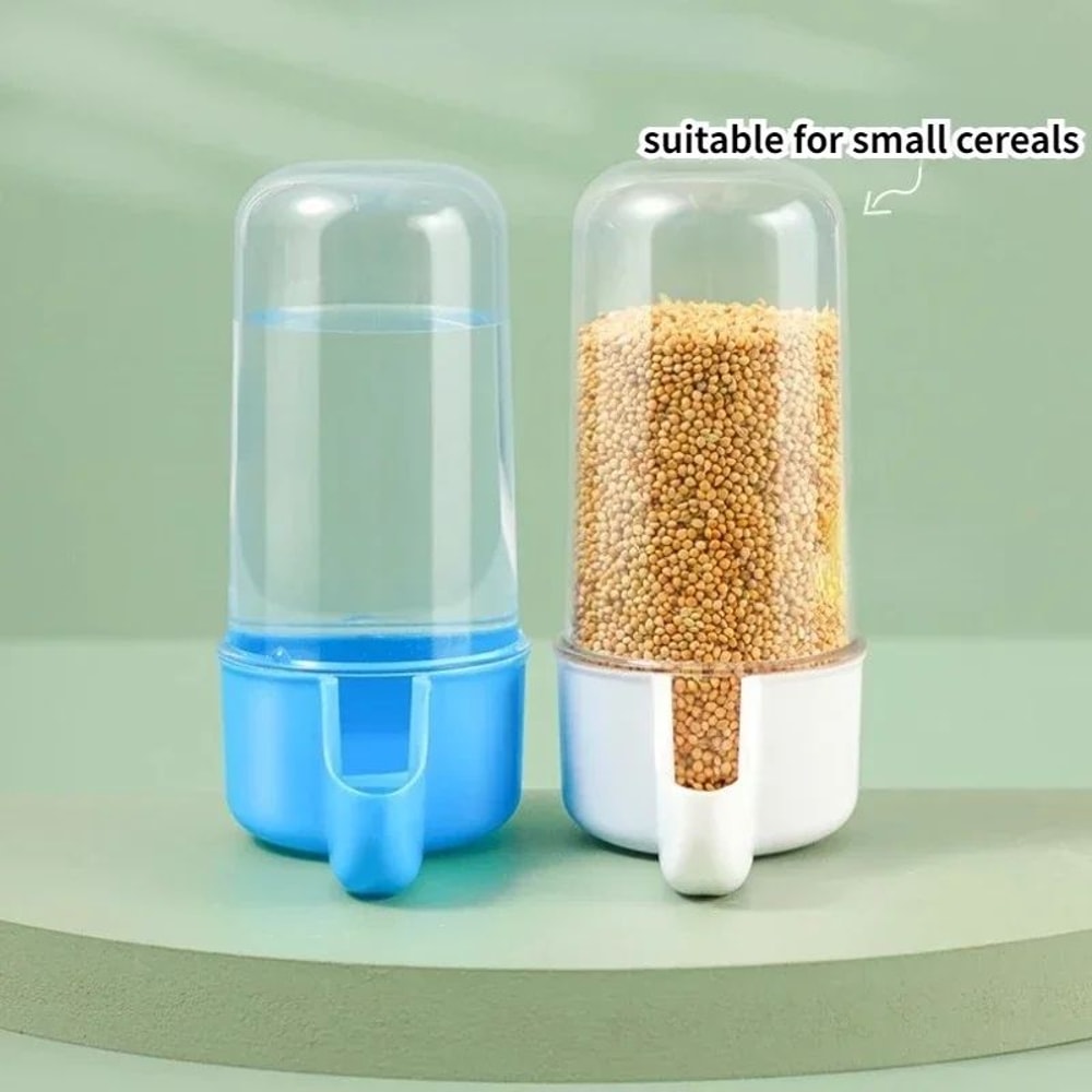 ClipOn Bird Water Feeder Bottle With Drinking Cup Automatic Parrot Cage Water Dispenser For Parake 4