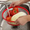 Collapsible Microwave Splatter Cover Drainer Basket SplashProof Food Plate Lid For Reheating Stea 1