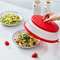 Collapsible Microwave Splatter Cover Drainer Basket SplashProof Food Plate Lid For Reheating Stea 4