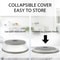 Collapsible Microwave Splatter Cover Drainer Basket SplashProof Food Plate Lid For Reheating Stea 5