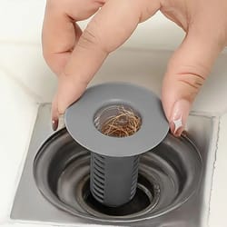anti-clogging sink drain filter hair catcher | plastic shower & bathroom drain strainer for pipes, tub & kitchen sinks