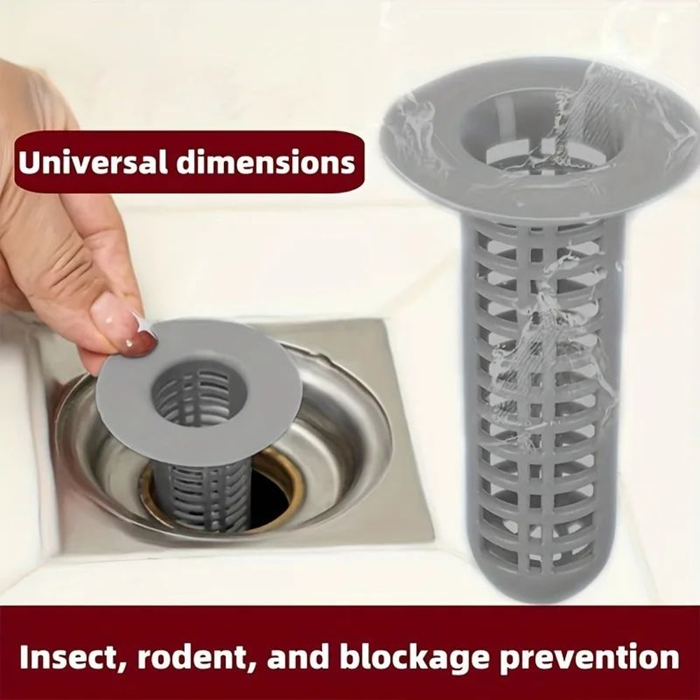 AntiClogging Sink Drain Filter Hair Catcher Plastic Shower Bathroom Drain Strainer For Pipes Tub 4