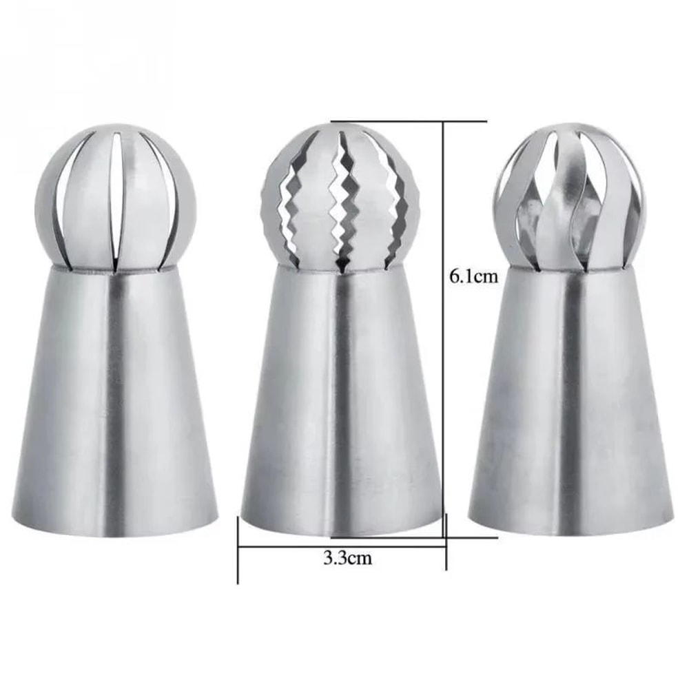 Stainless Steel Russian Piping Nozzles Set Pleated Skirt Tips Cake Decorating Toolkit For Cupcakes 0