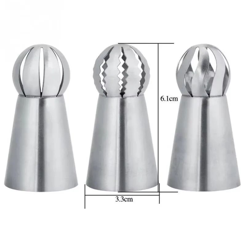 Stainless Steel Russian Piping Nozzles Set Pleated Skirt Tips Cake Decorating Toolkit For Cupcakes 0