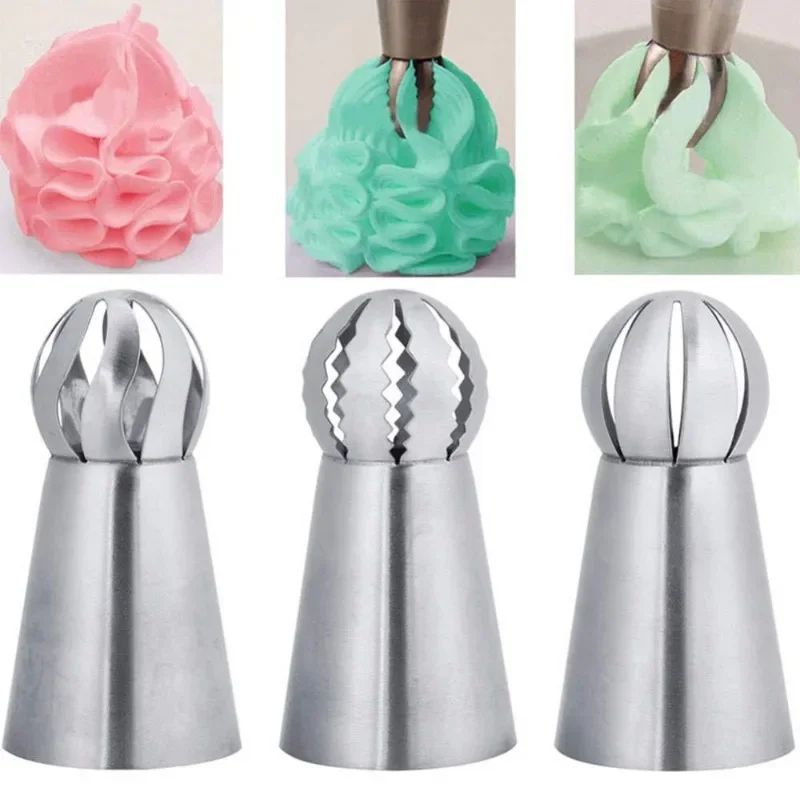 Stainless Steel Russian Piping Nozzles Set Pleated Skirt Tips Cake Decorating Toolkit For Cupcakes 1