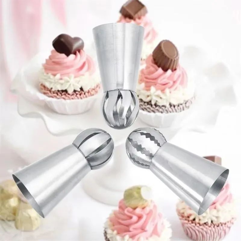 Stainless Steel Russian Piping Nozzles Set Pleated Skirt Tips Cake Decorating Toolkit For Cupcakes 2