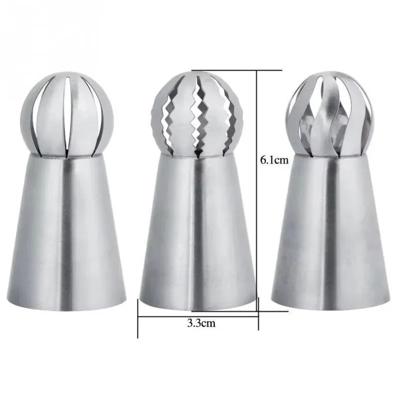 Stainless Steel Russian Piping Nozzles Set Pleated Skirt Tips Cake Decorating Toolkit For Cupcakes 6