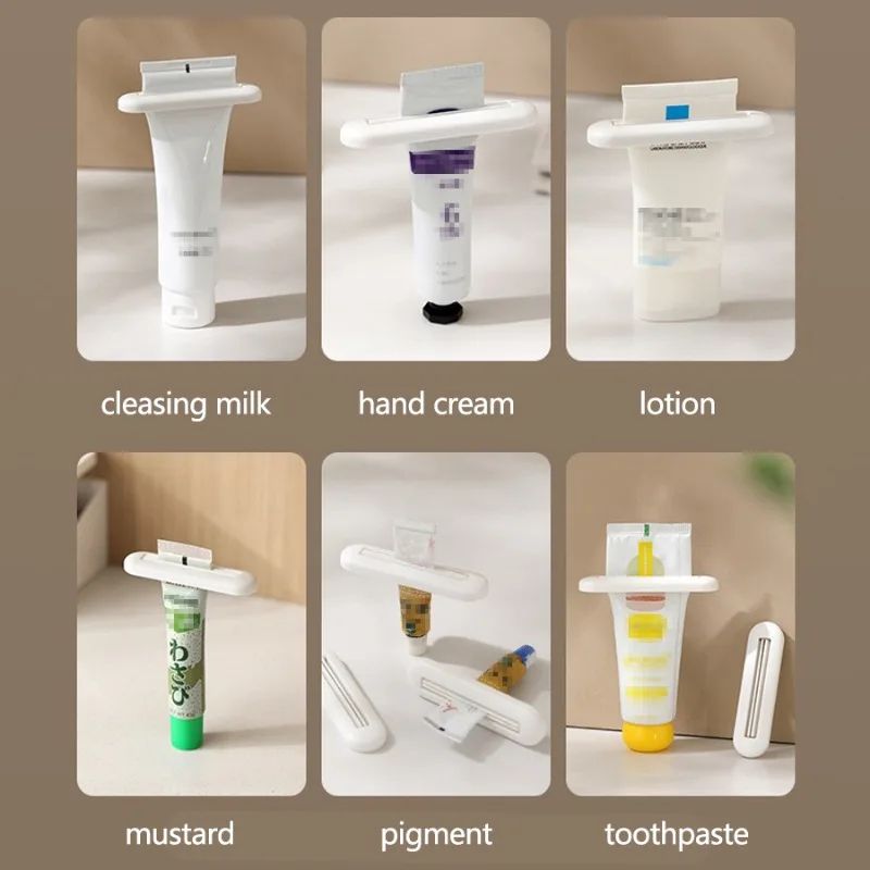 Multifunctional Toothpaste Tube Squeezer Dispenser ABS Bathroom Accessory Clamp Tool For WasteFree 2