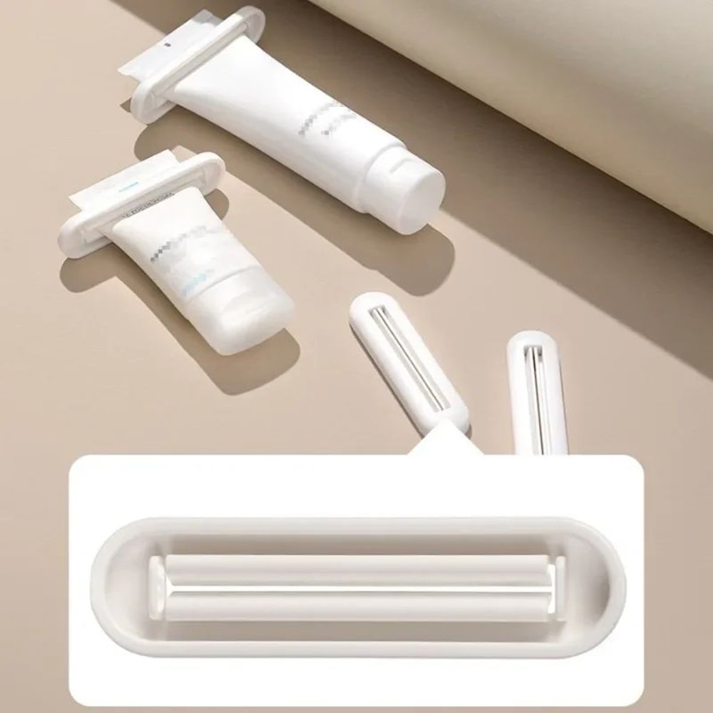 Multifunctional Toothpaste Tube Squeezer Dispenser ABS Bathroom Accessory Clamp Tool For WasteFree 4