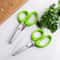Multifunctional 5Layer Stainless Steel Herb Scissors Kitchen Scallion Cutter For Spices Onion Seaw 5