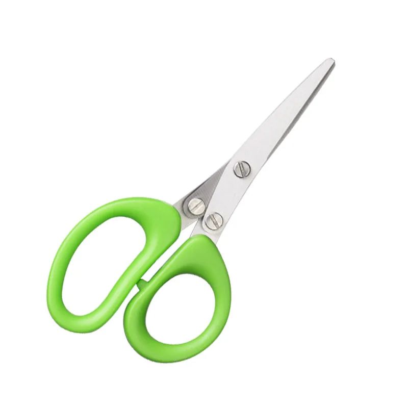 Multifunctional 5Layer Stainless Steel Herb Scissors Kitchen Scallion Cutter For Spices Onion Seaw 6