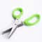 Multifunctional 5Layer Stainless Steel Herb Scissors Kitchen Scallion Cutter For Spices Onion Seaw 7
