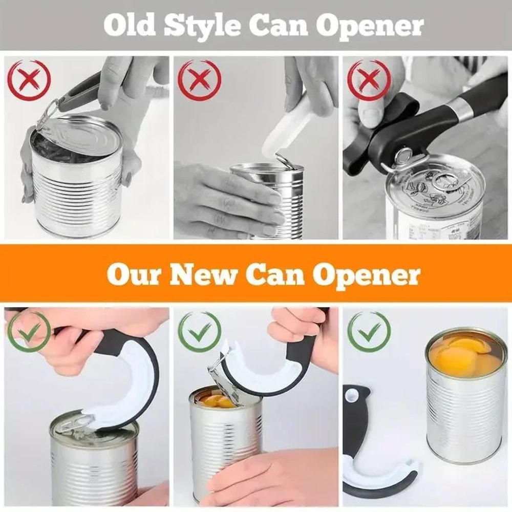 Easy Open Ring Pull Can Opener JHook Tool NonSlip Rubber Grip Pull Tab Helper For Seniors Weak Ha 5