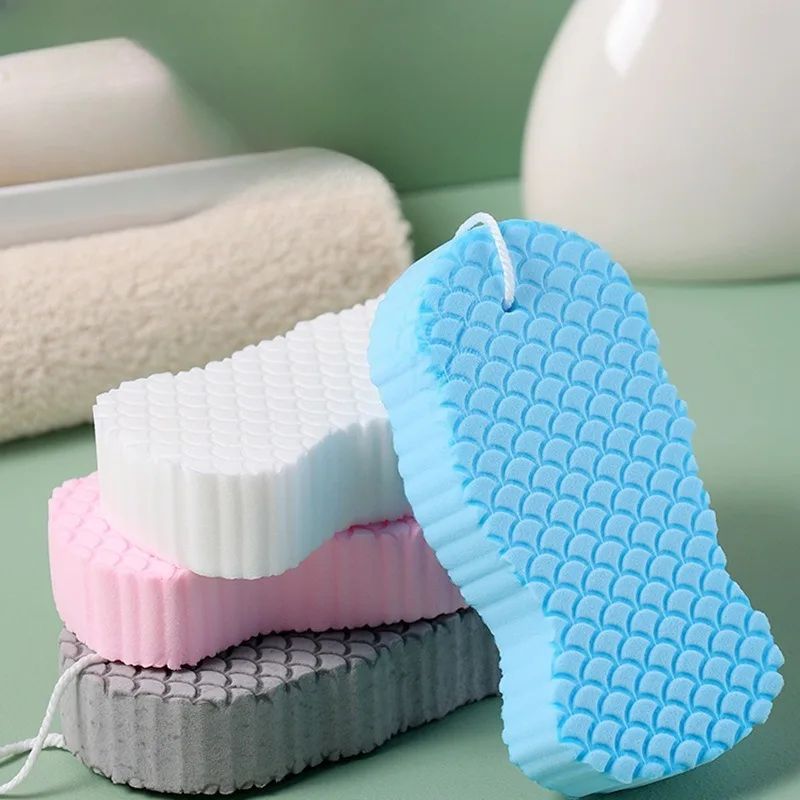 Soft Sponge Body Scrubber Exfoliating Shower Brush Gentle Skin Cleansing Bath Sponge For Smooth Bo 1