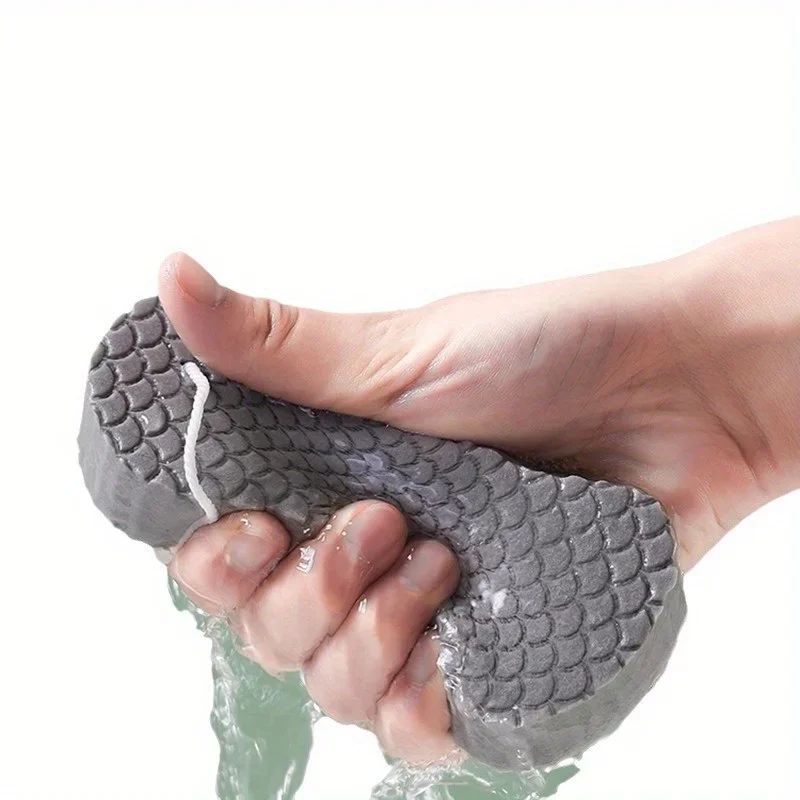 Soft Sponge Body Scrubber Exfoliating Shower Brush Gentle Skin Cleansing Bath Sponge For Smooth Bo 3