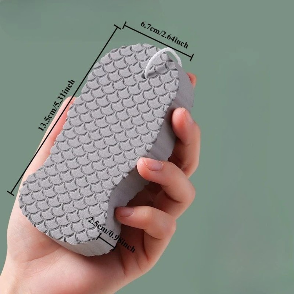 Soft Sponge Body Scrubber Exfoliating Shower Brush Gentle Skin Cleansing Bath Sponge For Smooth Bo 7